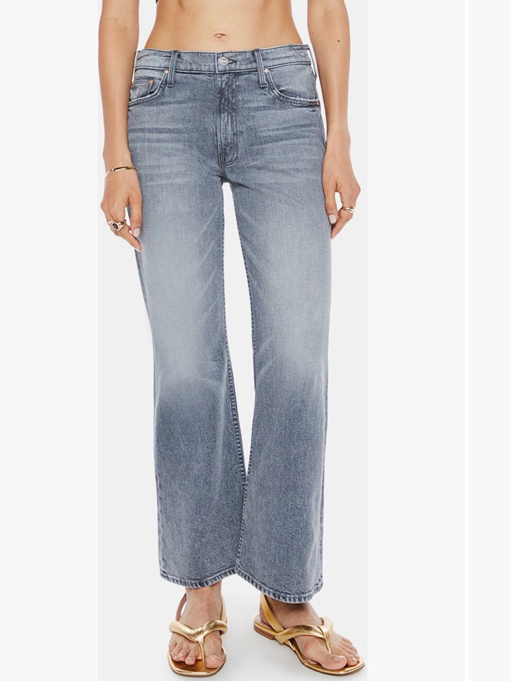 Mother The Bootie Ankle Wide Leg Jeans-Letâs Ride